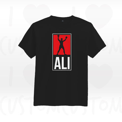 T-shirt ilovecustom noir MUHAMMAD ALI