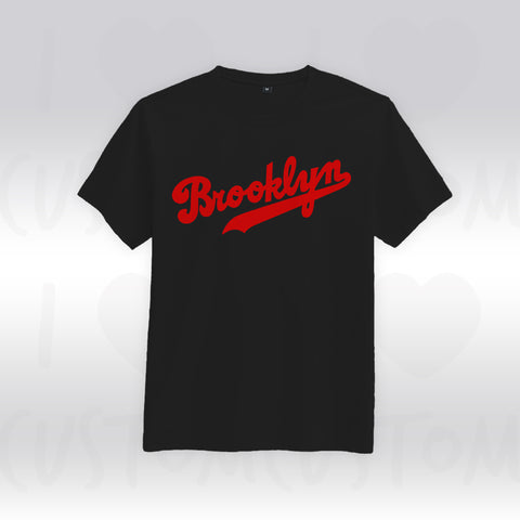 T-shirt ilovecustom brooklyn ligue logo rouge