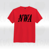 T-shirt ilovecustom NWA NHL logo noir