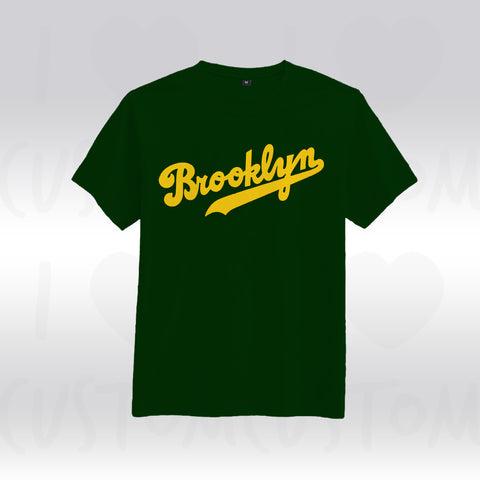 T-shirt ilovecustom brooklyn ligue logo jaune