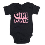 body bébé ilovecustom noir girl power rose pale