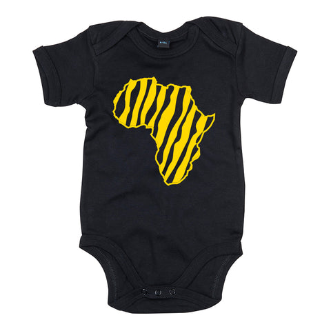 body bébé ilovecustom noir africa zebra jaune