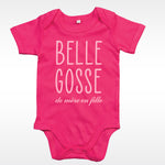 body bébé ilovecustom rose bellegosse de mere en fille rose pale