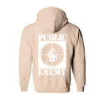 Sweat capuche hiphophood épais public enemy beige