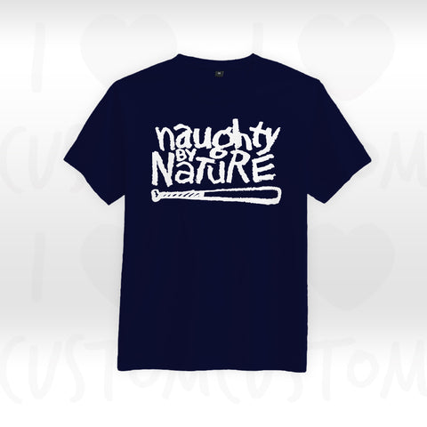 T-shirt ilovecustom naughty by nature  logo blanc