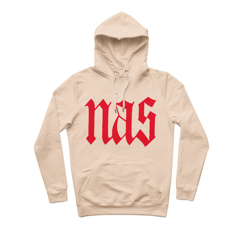 sweat capuche hiphophood épais Nas illmatic beige