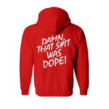 sweat capuche hiphophood épais Nwa rouge