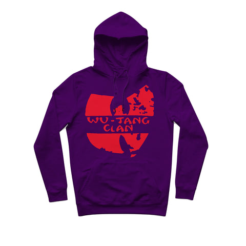 sweat capuche épais violet hiphophood wu tang clan