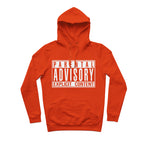 sweat capuche hiphophood épais parental advisory rouge