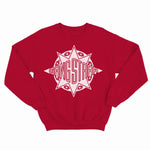 sweat col rond unisex logo GANGSTARR blanc