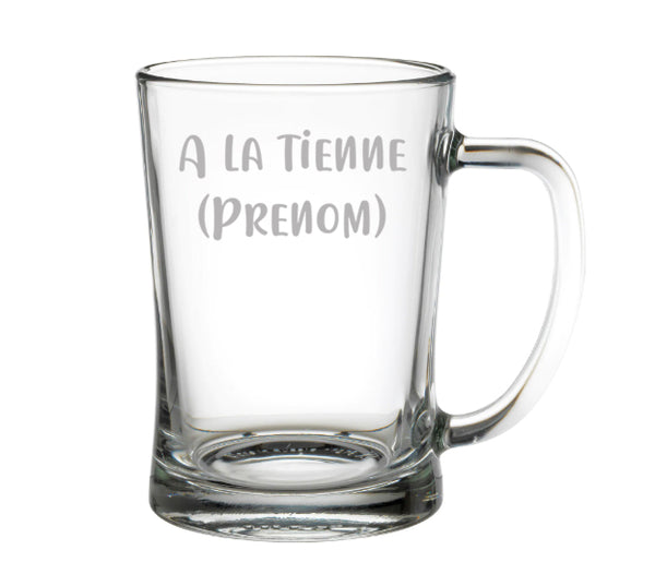 Chope à bière personnalisée - Modèle à la tienne